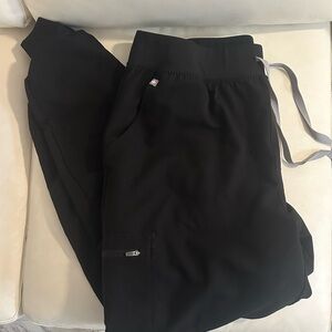 Figs Black Zamora Jogger Scrub Pants